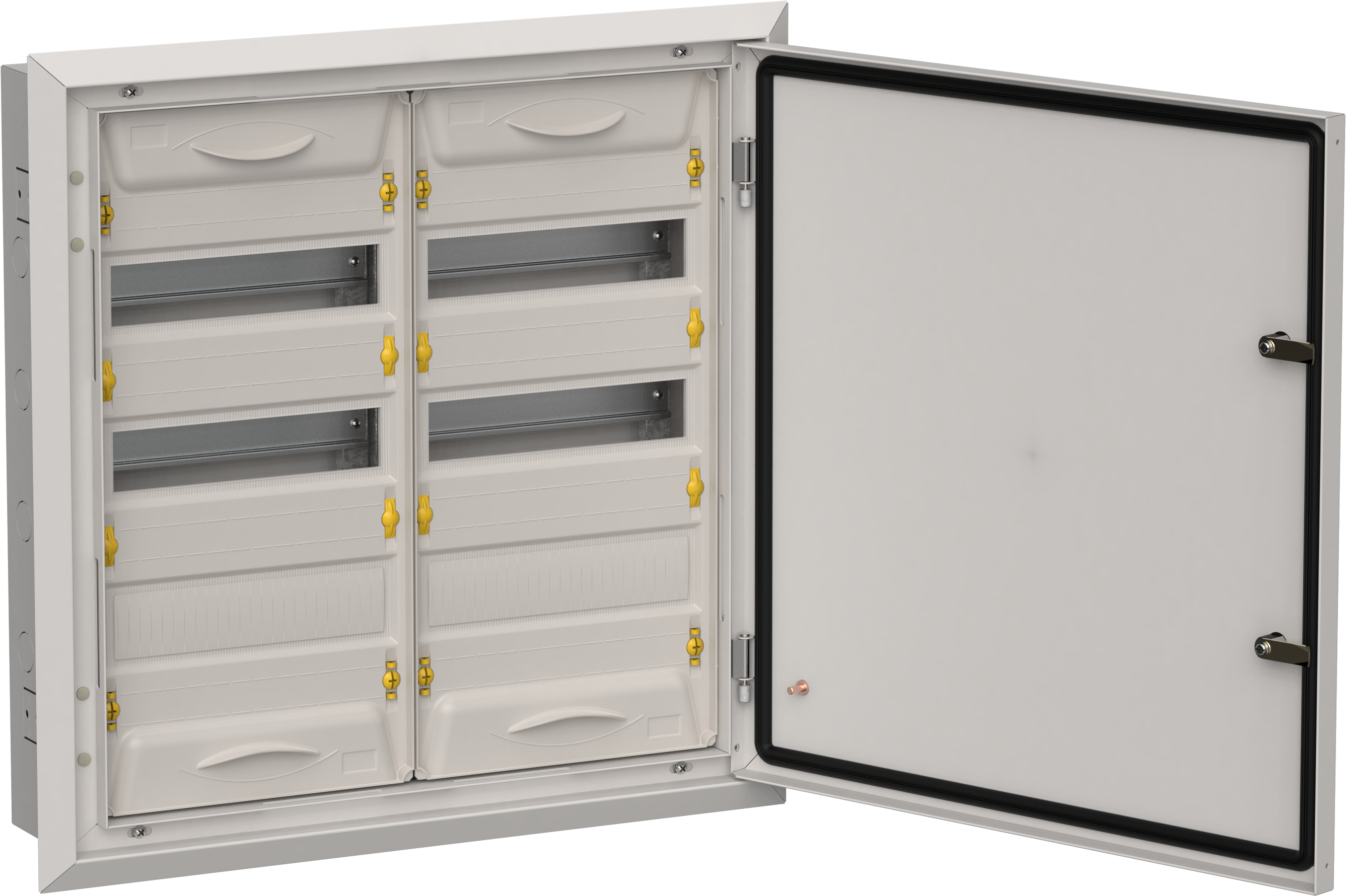 TITAN 5 Корпус металлический ЩРв-72 (2х36) 630х625х130мм IP31 серый (одна дверь) IEK TI5-50-V-2X036-31-7035