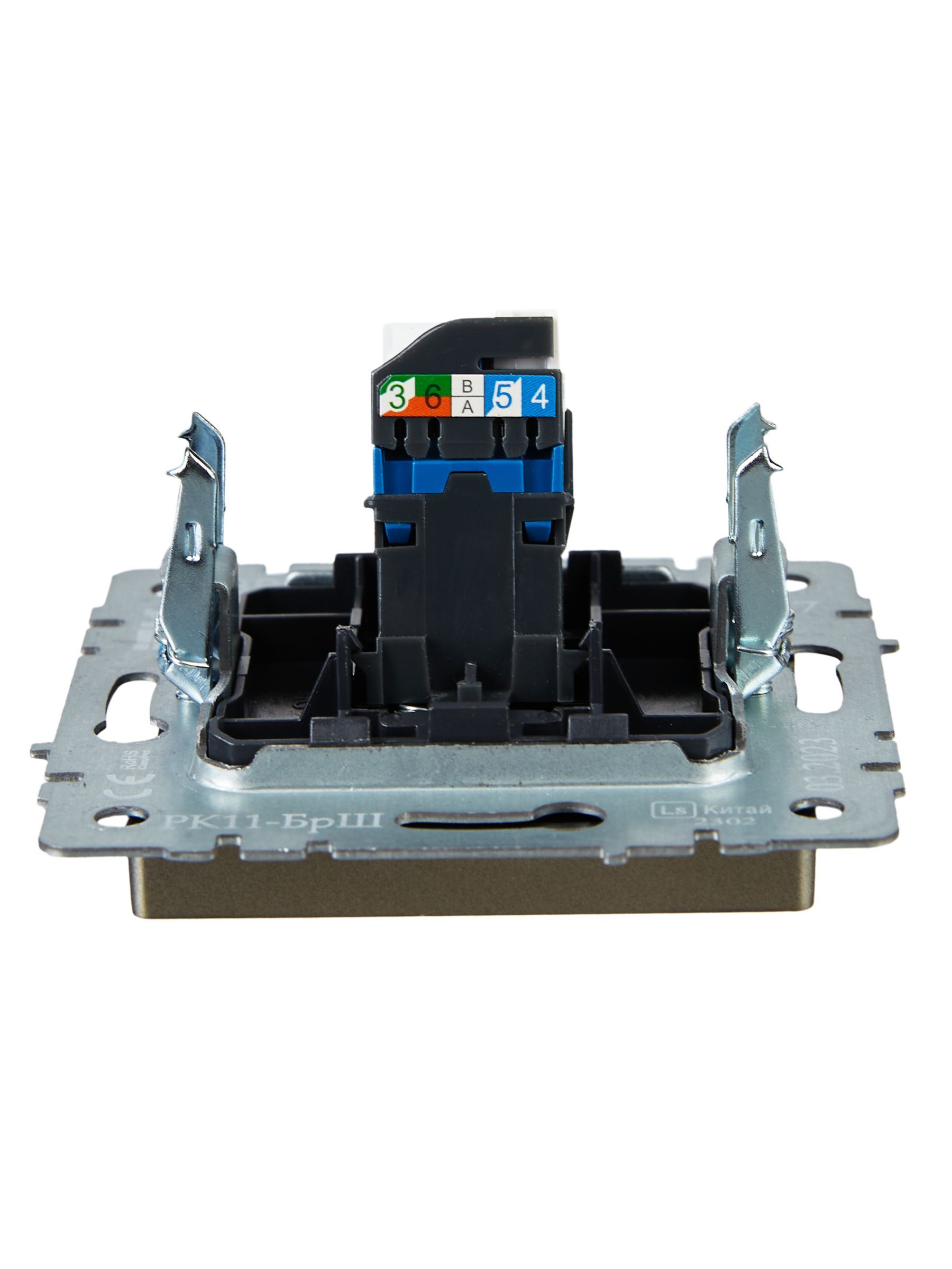 BRITE Розетка компьютерная RJ45 кат.6 РК11-БрШ шампань IEK - Фото 5