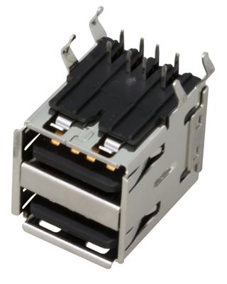 Разъем гнездо на плату 2хUSB-A (металл) REXANT 05-0003