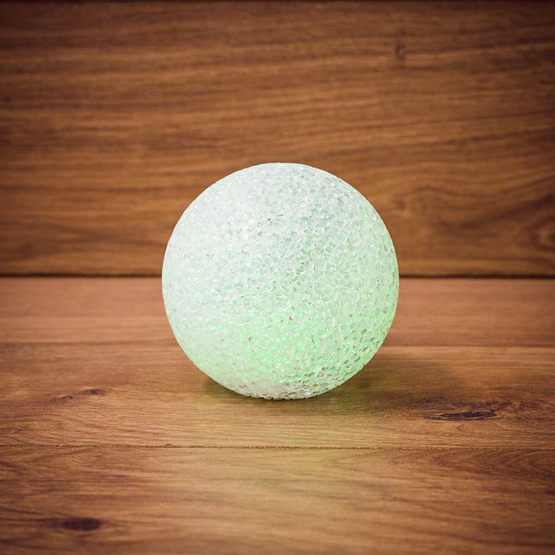 Фигура светодиодная Снежок, RGB, 10 см 513-012