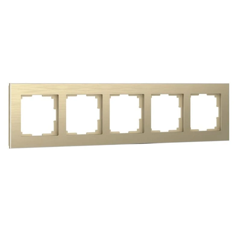 Рамка на 5 постов Aluminium (шампань) Werkel
