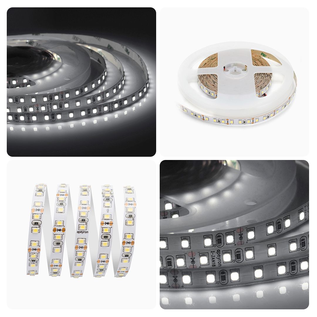 Лента светодиодная СТ smd3528 120д/м 12В 4000К IP20 5м Apeyron - Фото 8
