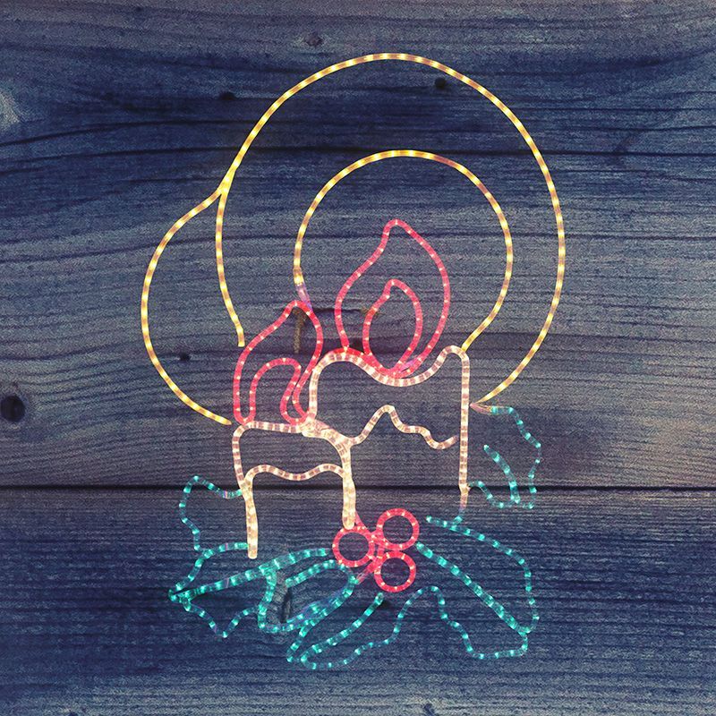 Фигура "Две свечи", размер 100*75 см  NEON-NIGHT 501-320