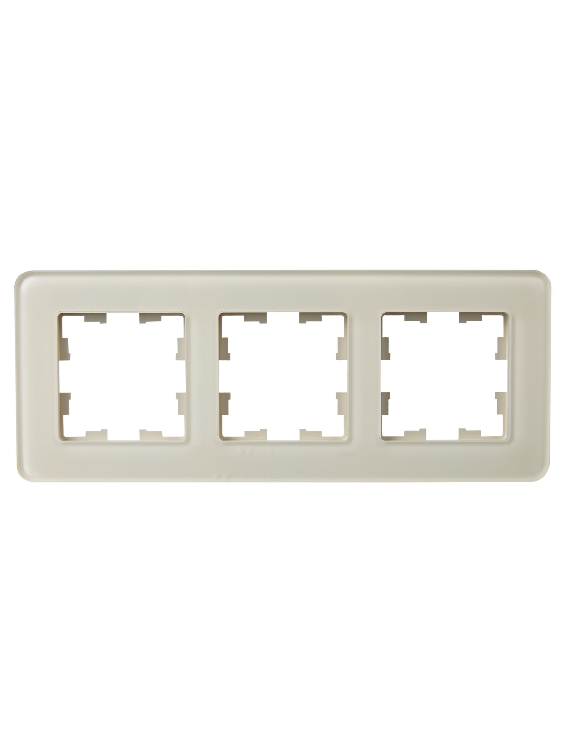 BRITE Рамка 3-местная РУ-3-2-Бр стекло песчаный RE IEK - Фото 5