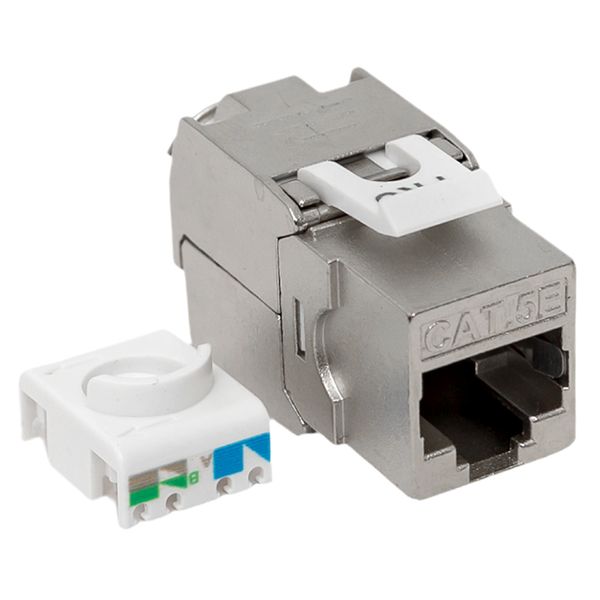 Модуль Keystone TERACOM PRO Cat.5E экран. STP 110 IDC 180 град. самозажимной (Toolless) - Фото 4