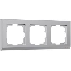 Рамка на 3 поста Stark (серебряный) Werkel W0031806