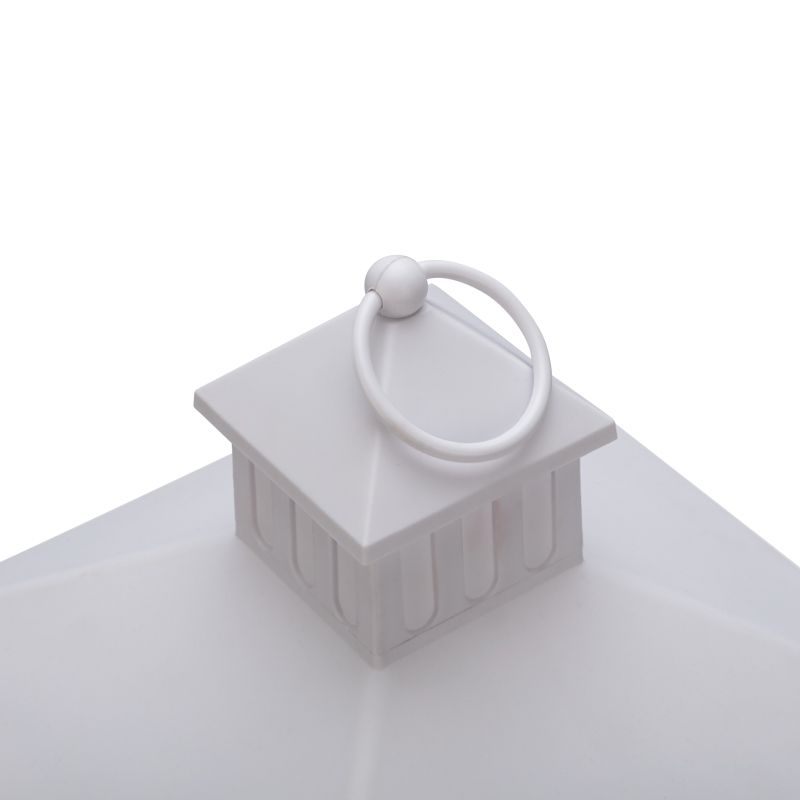 Фонарь декоративный (фигура) с тремя свечами, белый корпус, 24х24х40 см, теплый белый NEON-NIGHT - Фото 4