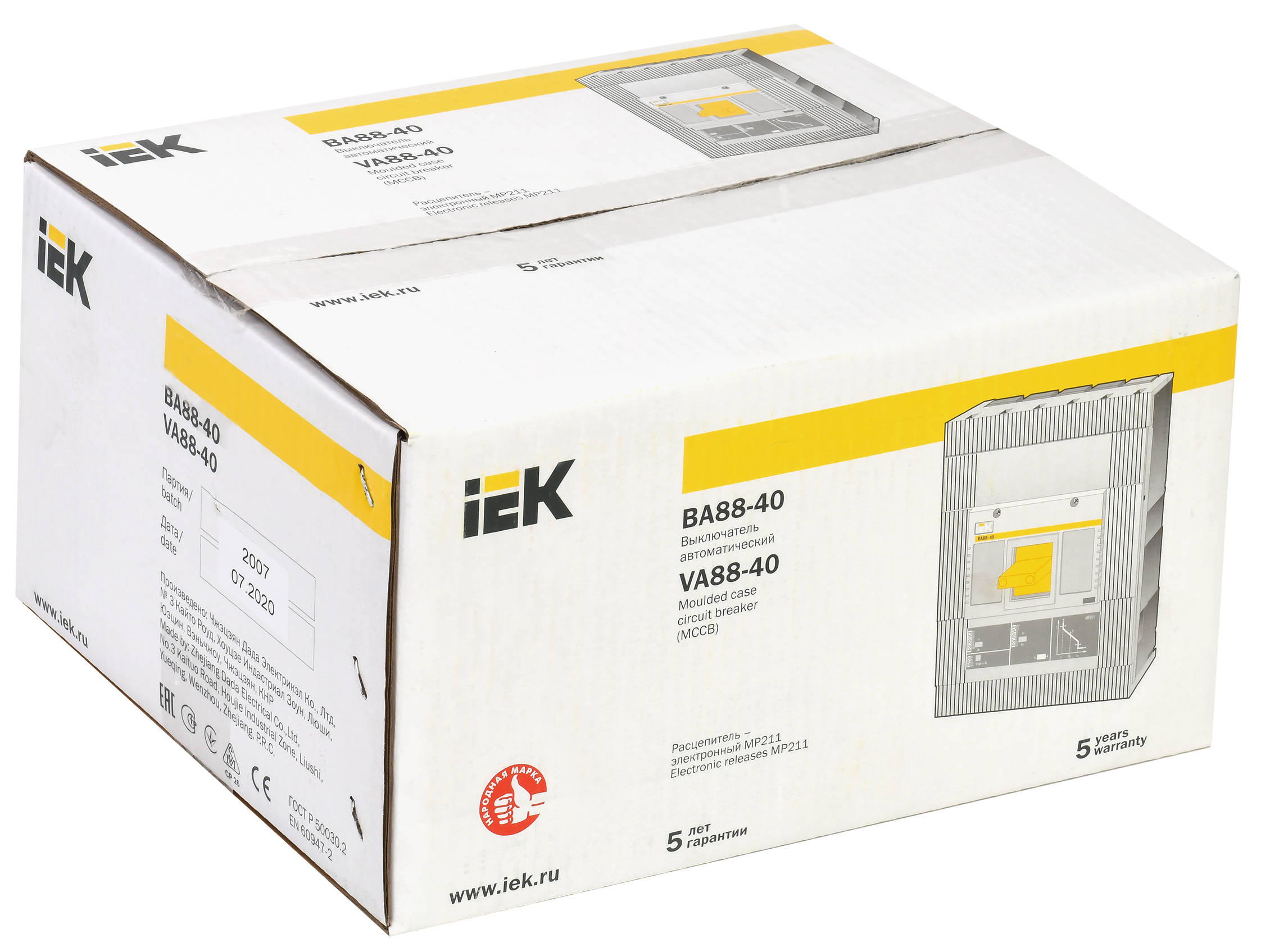 Выключатель автоматический ВА88-40 3Р 800А 35кА с электронным расцепителем MP 211 IEK - Фото 2