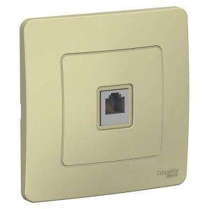 Розетка телефонная 1-м СП Blanca RJ11 беж. SE BLNIS011007 1272649