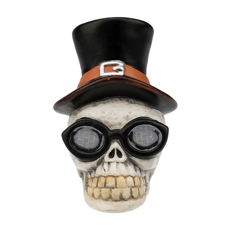 Керамическая фигурка Череп в шляпе 13,2х10,3х14,3 см - Фото 5