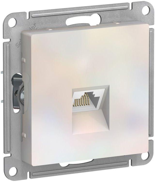 Розетка компьютерная AtlasDesign RJ45 кат.6A механизм жемчуж. SE ATN000486
