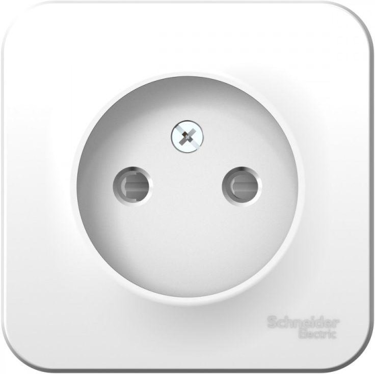 Розетка 1-м ОП Blanca 16А IP20 250В без заземл. защ. шторки с изолир. пластиной бел. SE BLNRA001111