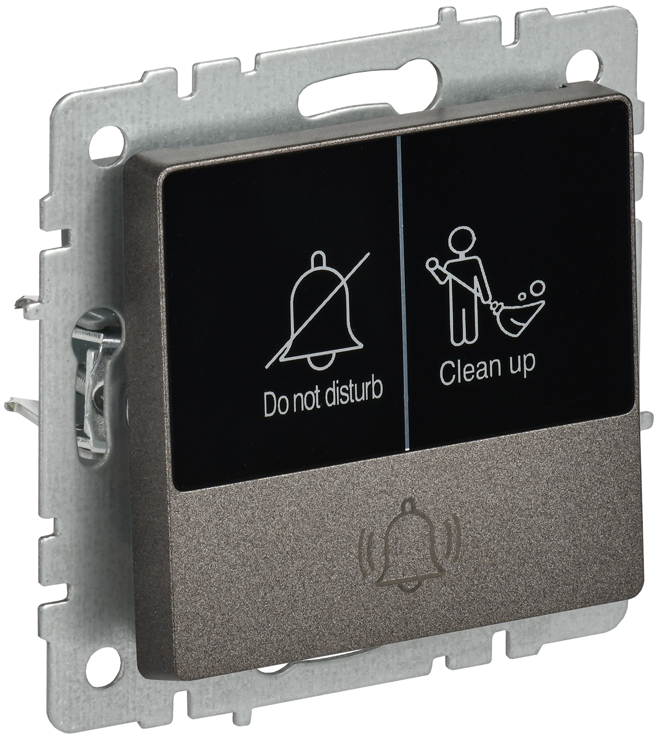 BRITE Кнопка звонка с индикацией для отелей 10А ВС10-1-9-БрТБ темная бронза IEK BR-V14-2-10-K45