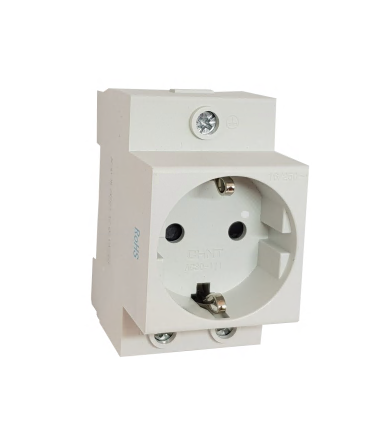 Розетка AC30-111 с заземляющим контактом на DIN-рейку 775001