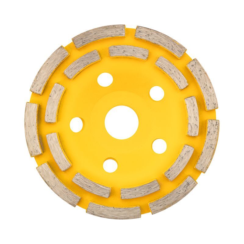 Чашка алмазная шлифовальная, двухрядная,125х22,2мм KRANZ KR-90-0151