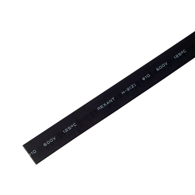 Трубка термоусаживаемая ТУТ нг 9,0/4,5мм, черная, упаковка 50 шт. по 1м REXANT 20-9006