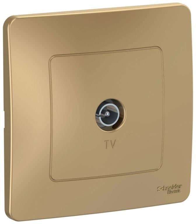 Розетка телевизионная TV 1-м СП Blanca коннектор титан SE BLNTS000014