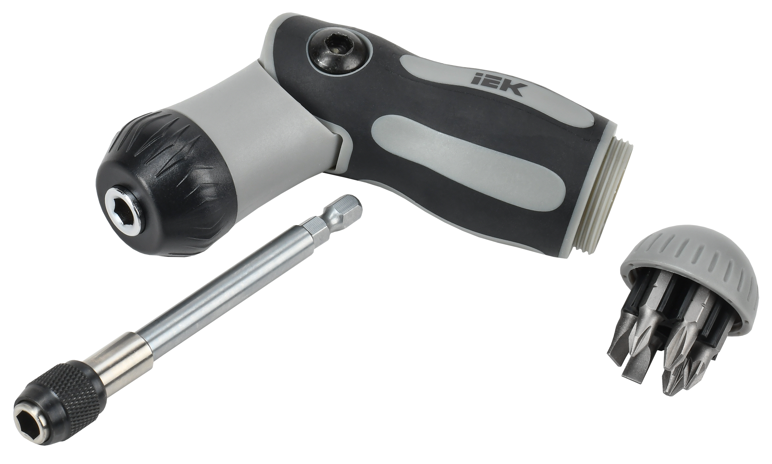 ARMA2L 5 Отвертка реверсивная двухпозиционная с набором бит Т2 7шт IEK A2L5-SC41-T2-N1-07