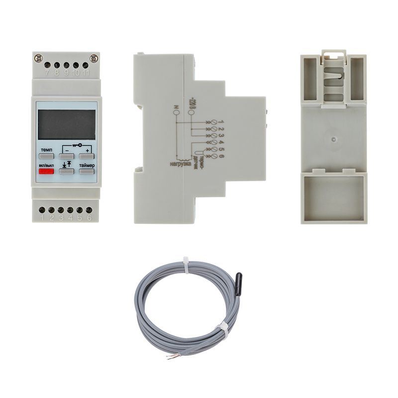 Терморегулятор цифровой RX-257 программируемый, c диапазонами работы (на DIN-рейку) REXANT - Фото 2