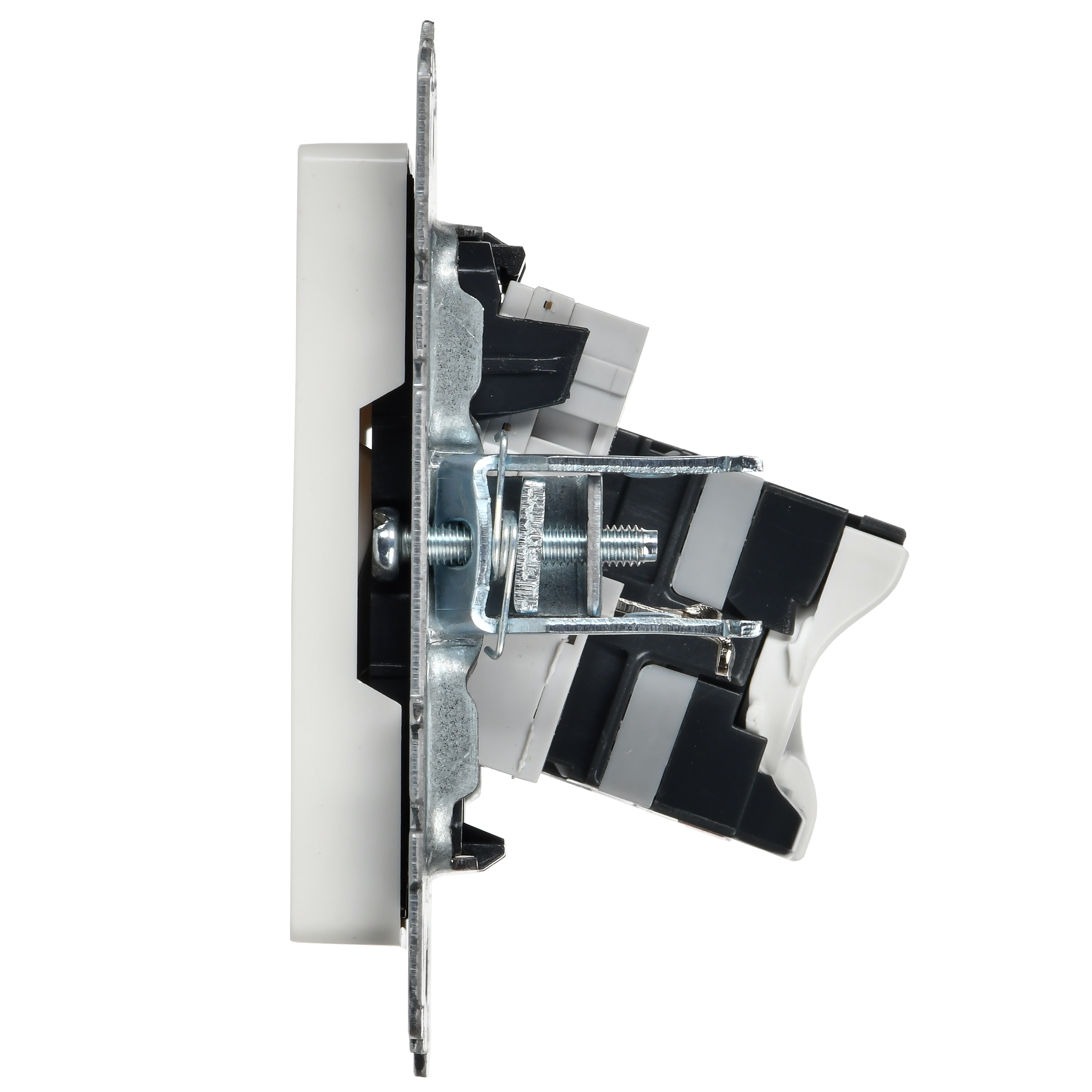 BRITE Розетка двойная RJ11+RJ45 кат.5E РК/Т12-БрБ белый IEK - Фото 2