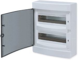 Щит распределительный навесной "Unix" белая дверь 2х12 (24) модулей 361x287x112 IP40 ux-2x12-nw