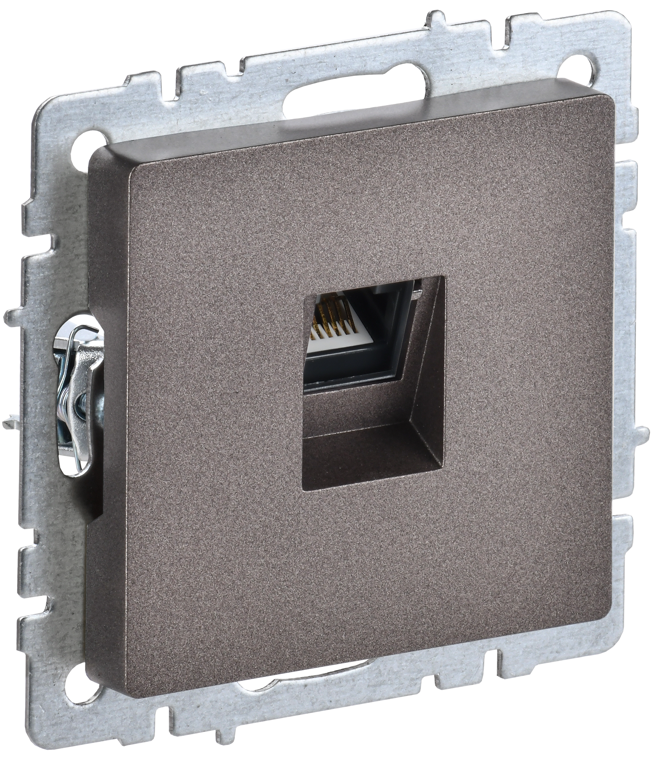 BRITE Розетка компьютерная RJ45 кат.5E РК10-БрТБ темная бронза IEK