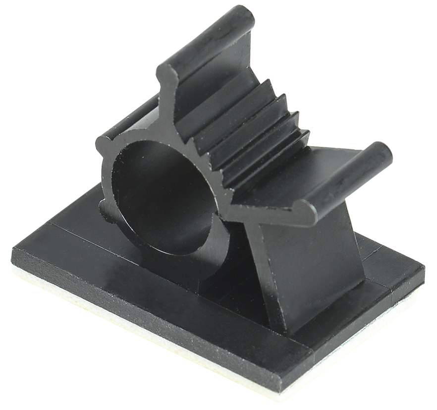 Клипса самоклеящаяся КС-10 черная (24 шт) IEK UHP40-D10-K02