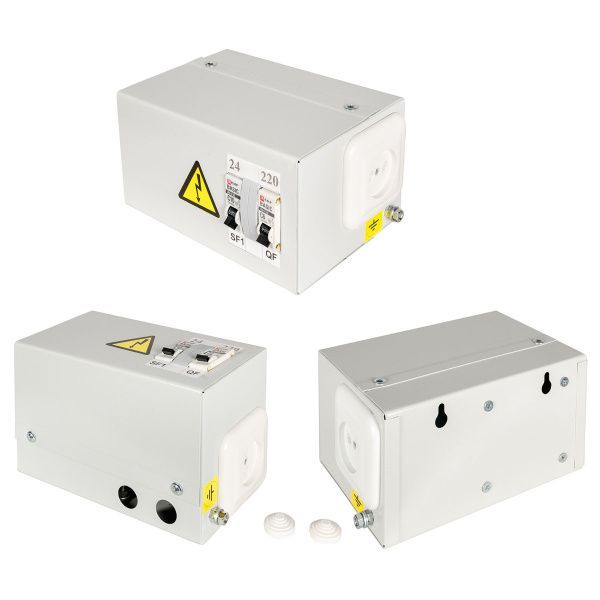 Ящик с понижающим трансформатором ЯТП 0.25 220/42В (3 авт. выкл.) IP31 UNEL