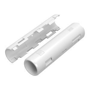 Муфта разборная d16 мм белая (100шт/1200шт уп/кор) Промрукав PR13.0417