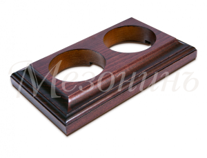 Рамка двухместная  "Престиж" красное дерево, для наружного и внутреннего монтажа, ТМ "МезонинЪ" GE70 GE70707-27