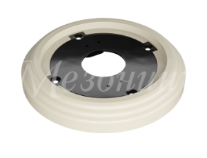 Рамка одноместная пластиковая, D 92x14 мм, цвет - слоновая кость, серия УСАДЬБА, ТМ МЕЗОНИНЪ GE30701-02