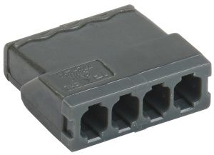 Строительно-монтажная клемма СМК 772-244 компактная с пастой (4шт/упак) IEK UKZ31-244-004