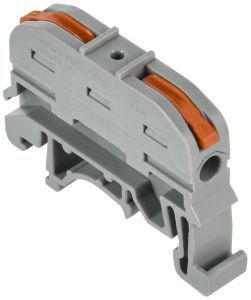 Строительно-монтажная клемма СМК 222-4111D проходная на DIN-рейку (50шт/упак) IEK UKZ20-4111D-050