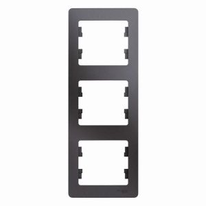 Рамка 3-м Glossa вертикал. графит SE GSL001307 454525