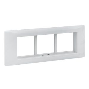 Рамка+суппорт 6 модулей (3 поста) для парапетного кабельного канала EKF C-Line sup-6-105-50