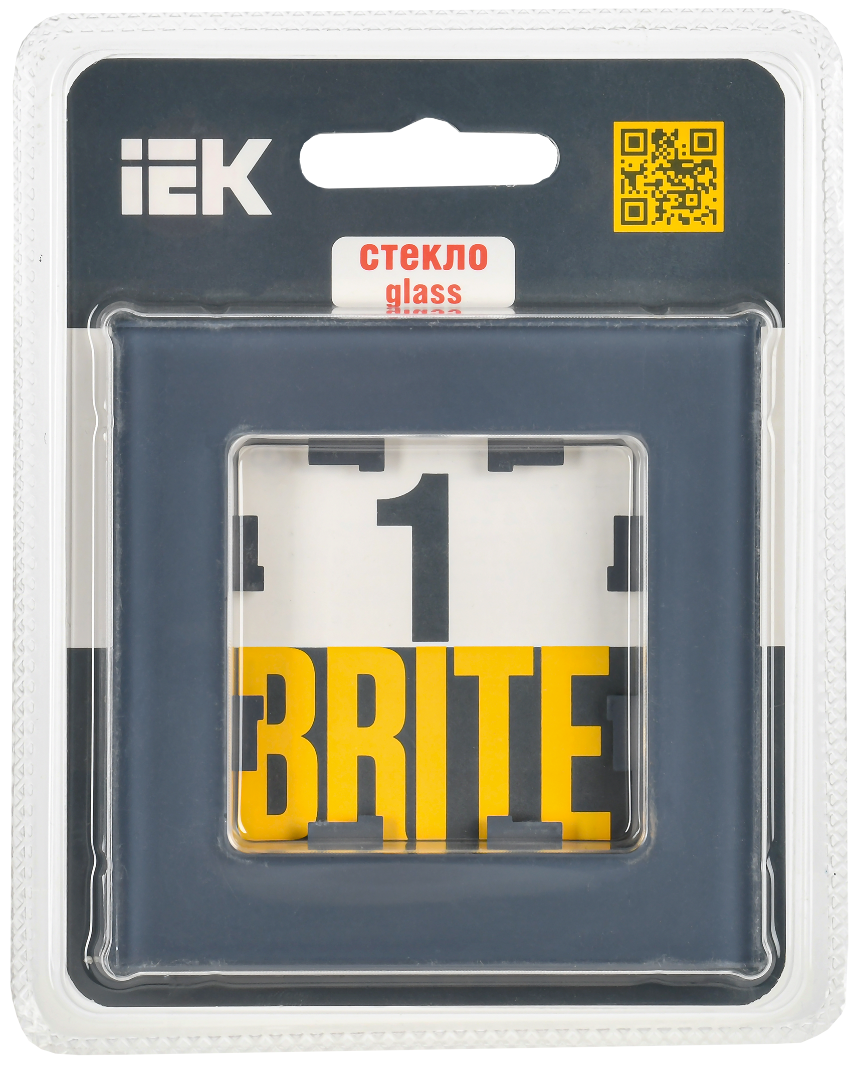 BRITE Рамка 1-местная РУ-1-2-Бр стекло маренго матовый IEK - Фото 2