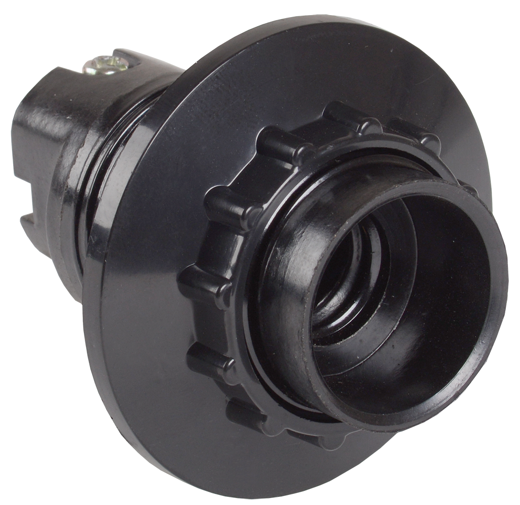 Патрон с кольцом Пкб14-04-К11 карболитовый Е14 черный (индивидуальный пакет) IEK EPK21-04-02-K01