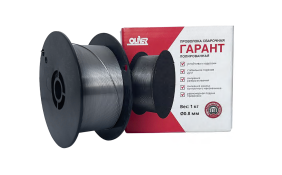 Проволока сварочная OLIVER ГАРАНТ Св08Г2С-П, 1,0 мм,кассета D-100; 1кг.  СВ08Г2С-П, д.1,0-1кг.