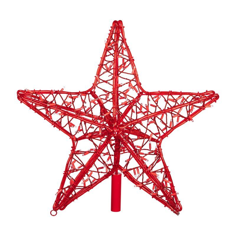 Светодиодная фигура Звезда 80 см, 160 светодиодов, с трубой и подвесом, цвет свечения красный NEON-N 514-276