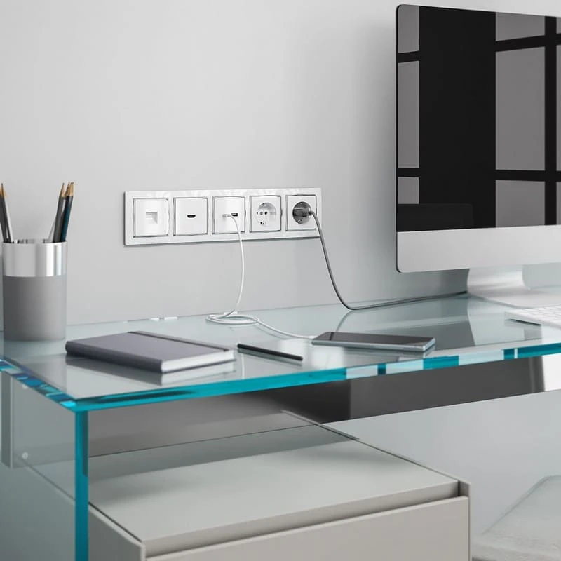 Рамка на 5 постов Snabb (белый хром) Werkel - Фото 2