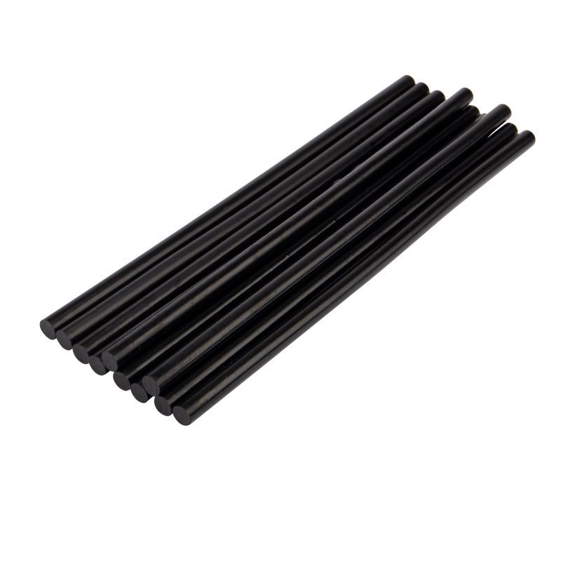 Стержни клеевые Ø7мм, 200мм, черные (10 шт/уп), хедер REXANT 09-1104