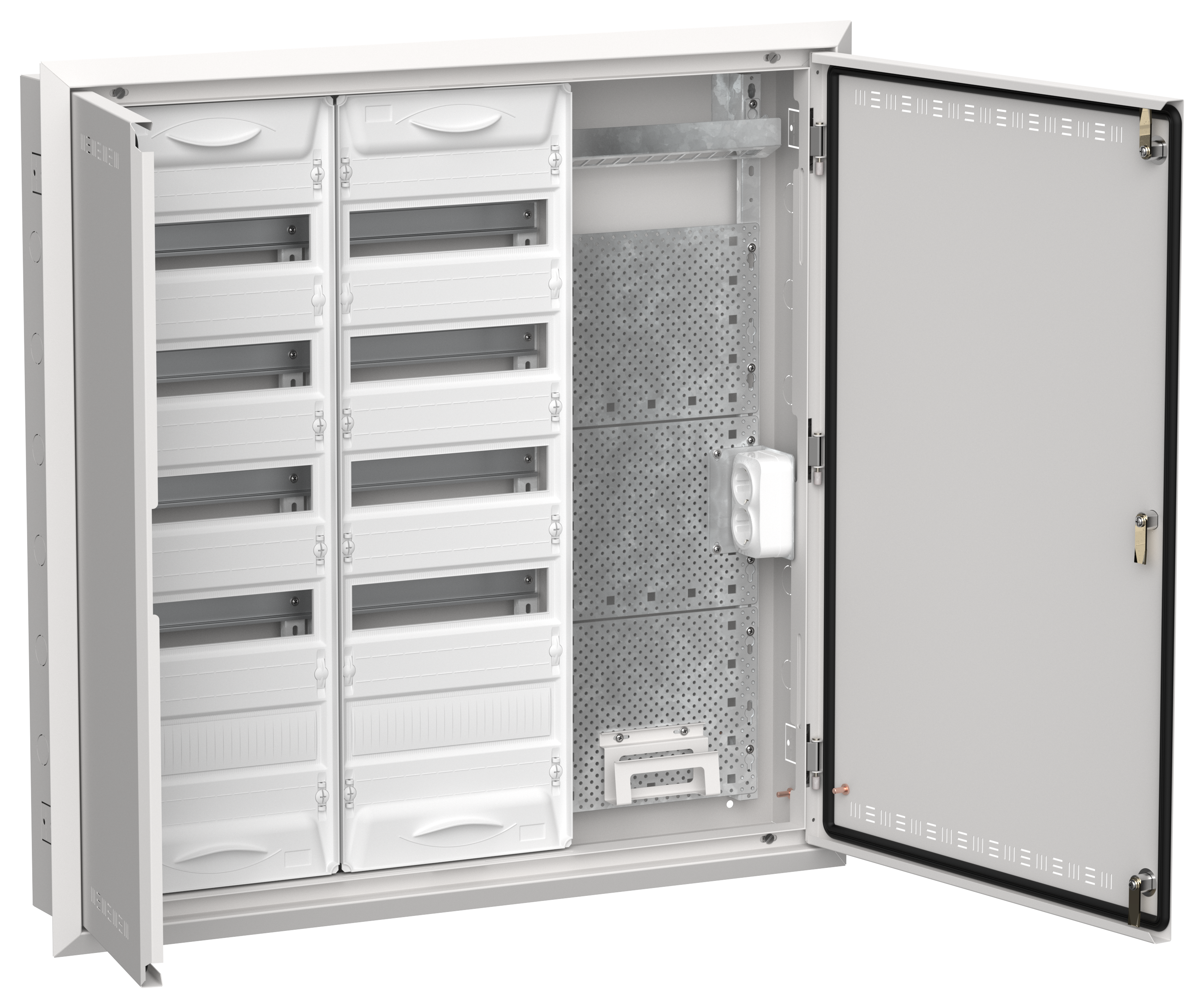 TITAN 5 Корпус комбинированный ЩРв-120 (3х60) 880х885х130мм IP30 белый IEK