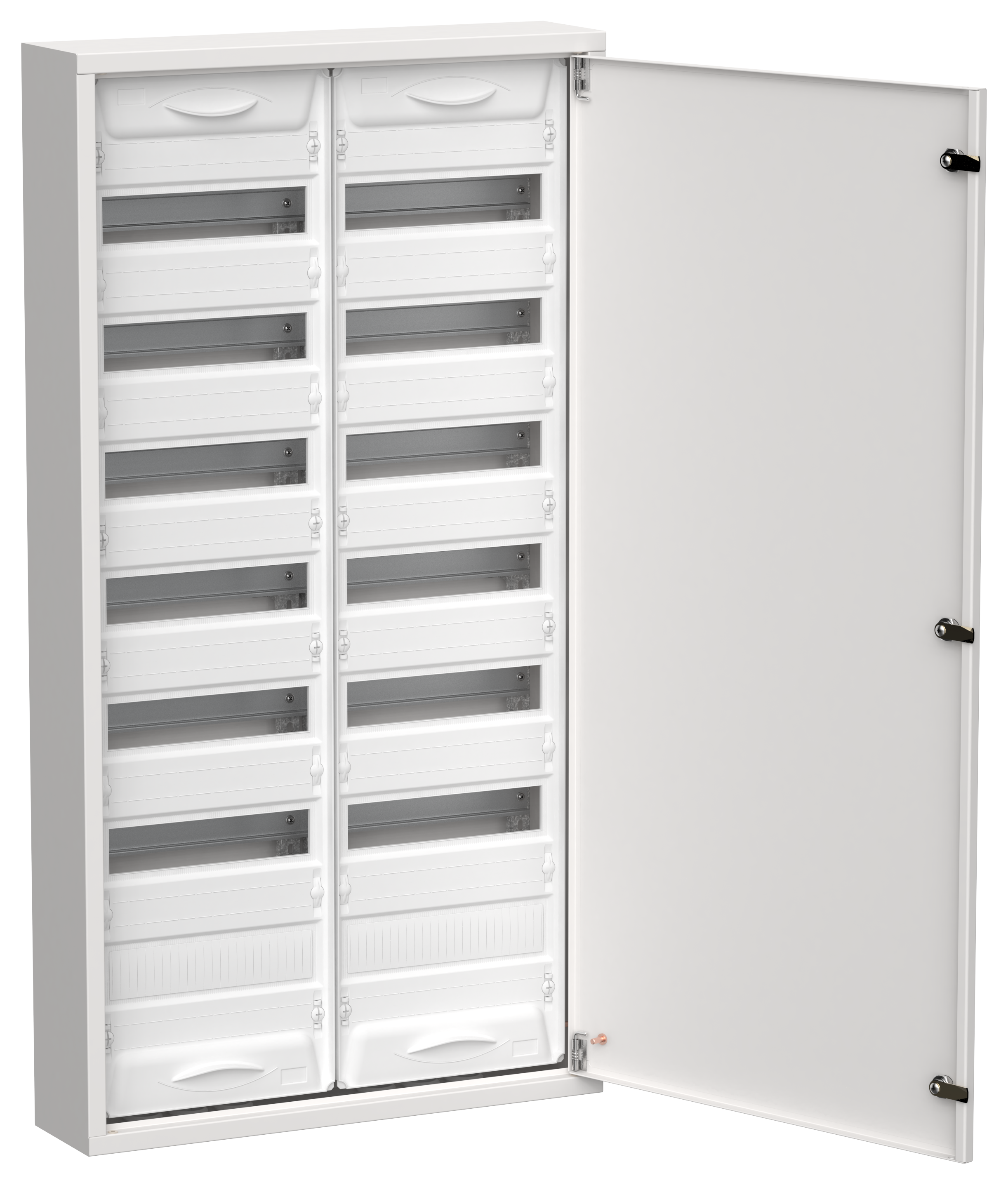 TITAN 5 Корпус металлический ЩРн-168 (2х84) 1085х570х140мм IP31 белый (одна дверь) IEK TI5-50-N-2X084-31