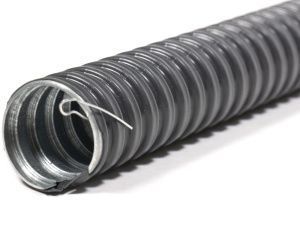 Металлорукав в ПВХ изоляции МРПИ НГ  16  (50 м/уп.) черный с протяжкой ГОФРОМАТИК (ЗЭТАРУС) zeta44403