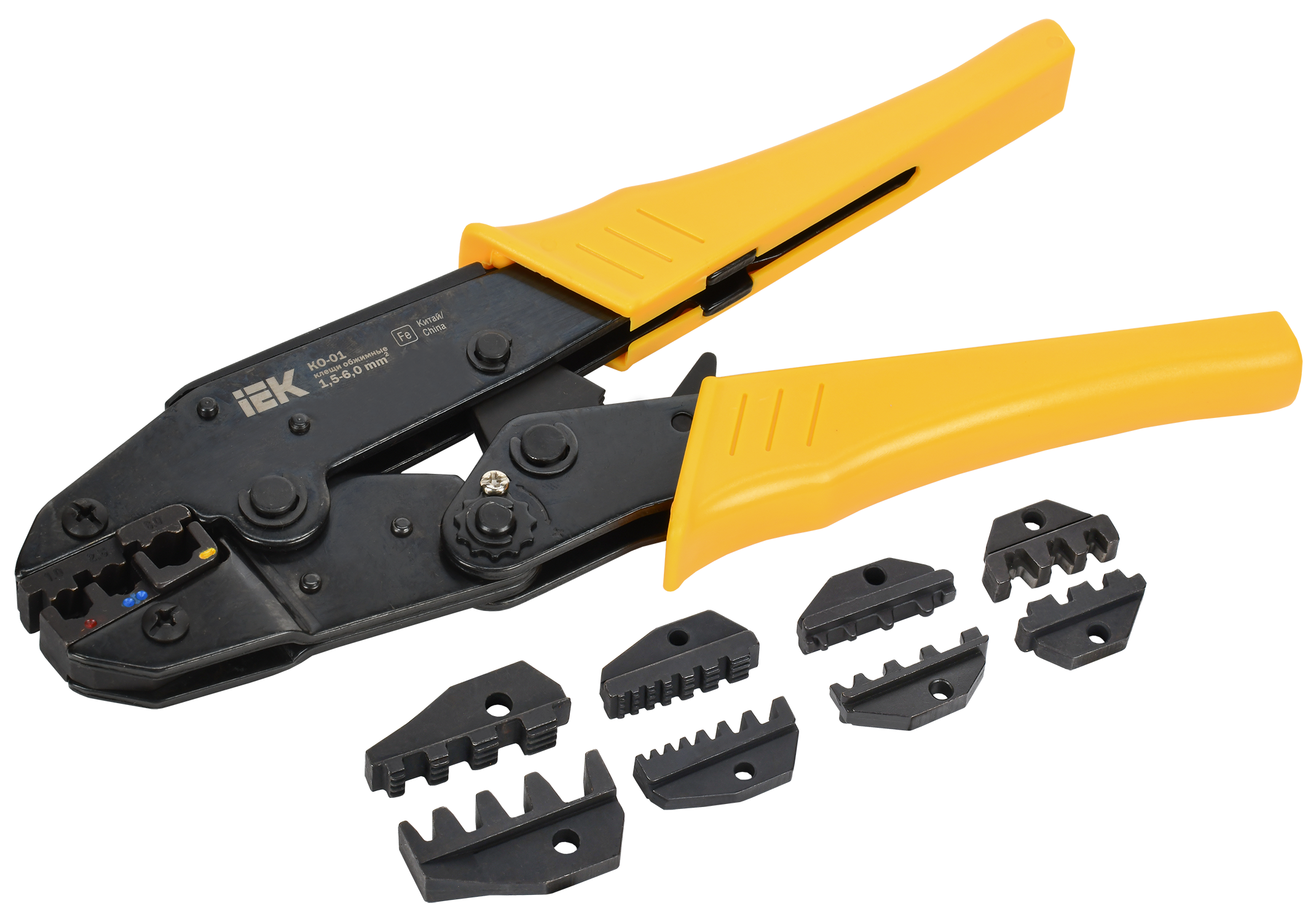 ARMA2L 3 Набор клещи обжимные КО-01 + 4 сменных матриц IEK A2L3-NK11-05-01