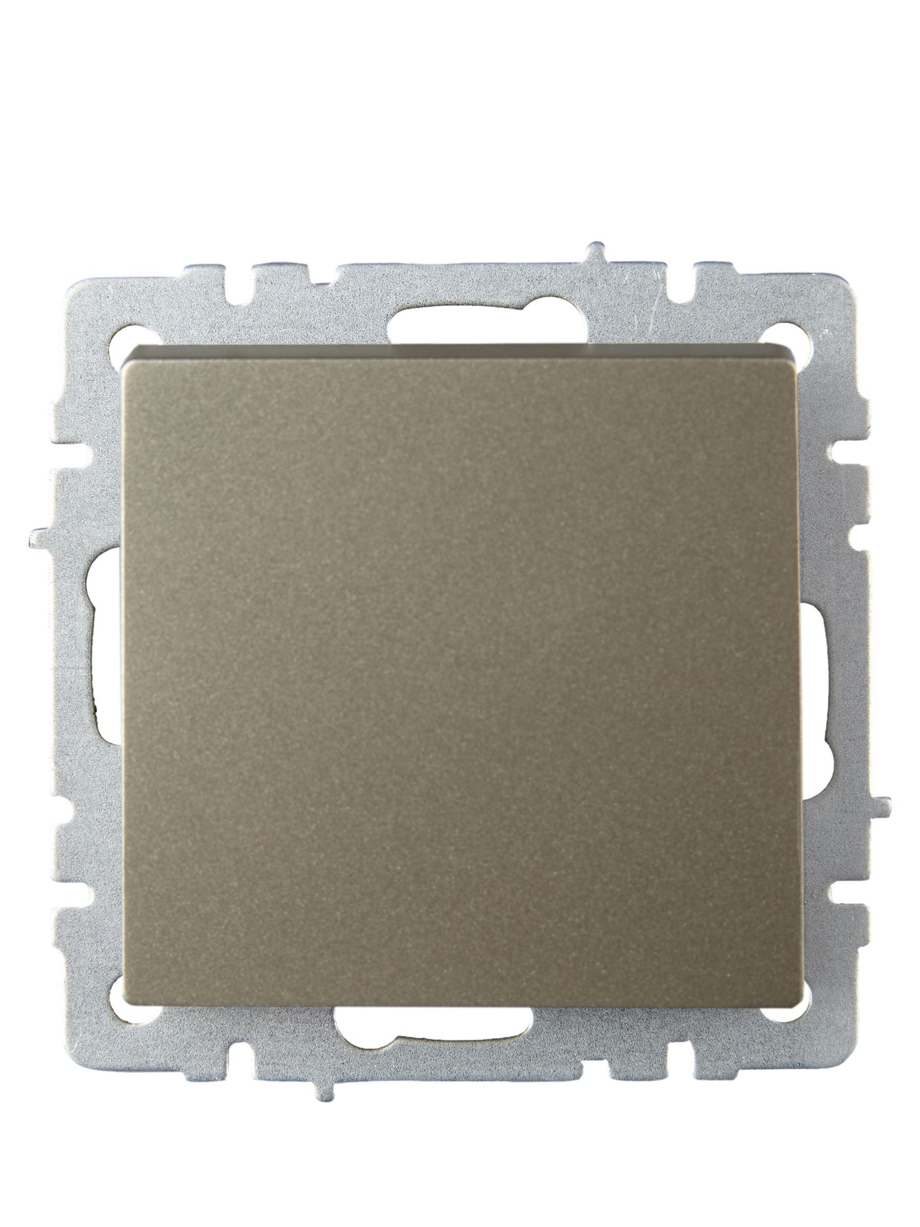 BRITE Выключатель 1-клавишный проходной 10А ВС10-1-6-БрШ шампань IEK - Фото 7