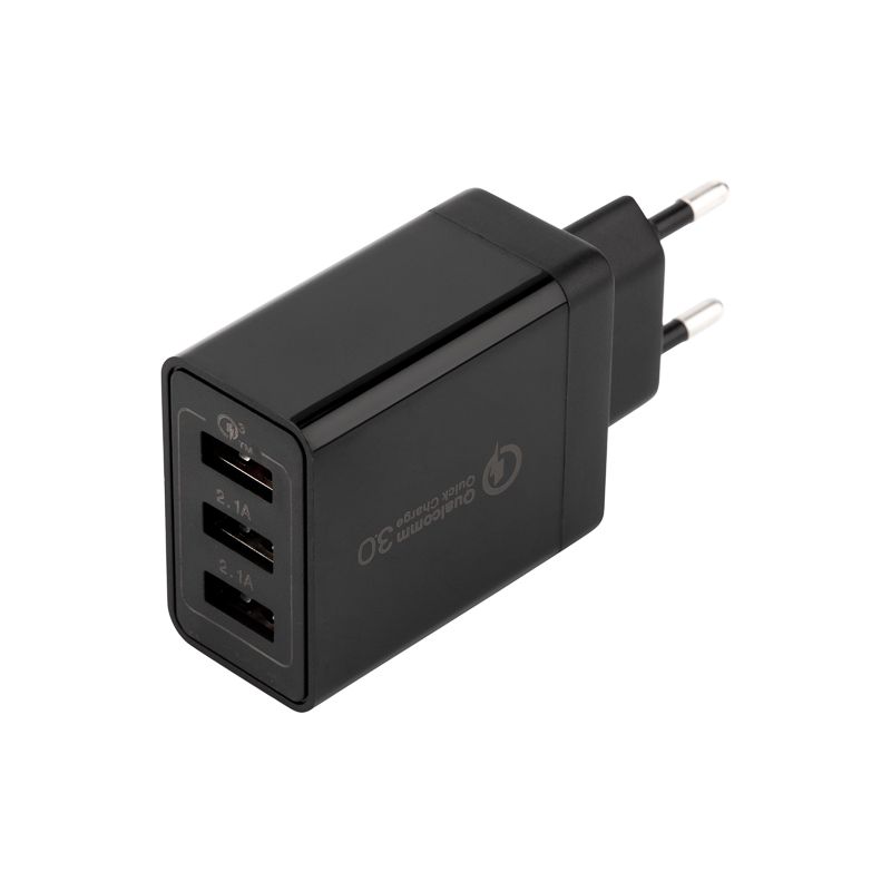 Сетевое зарядное устройство-переходник REXANT 3xUSB адаптер, 30W черное - Фото 4