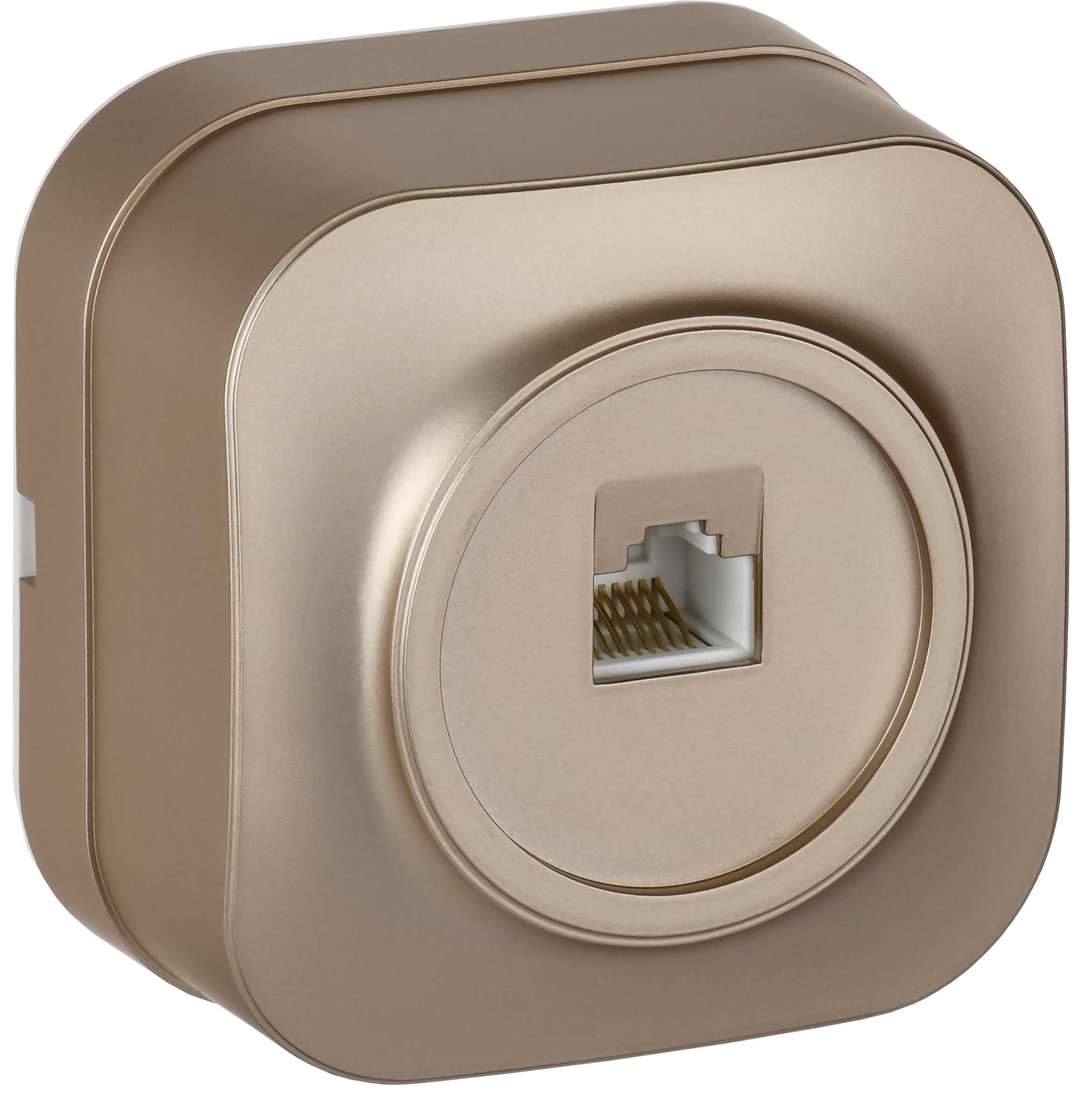 GLORY Розетка для открытой установки компьютерная RJ45 кат.5E РК10-ХШм шампань матовый IEK EKH10-K37M