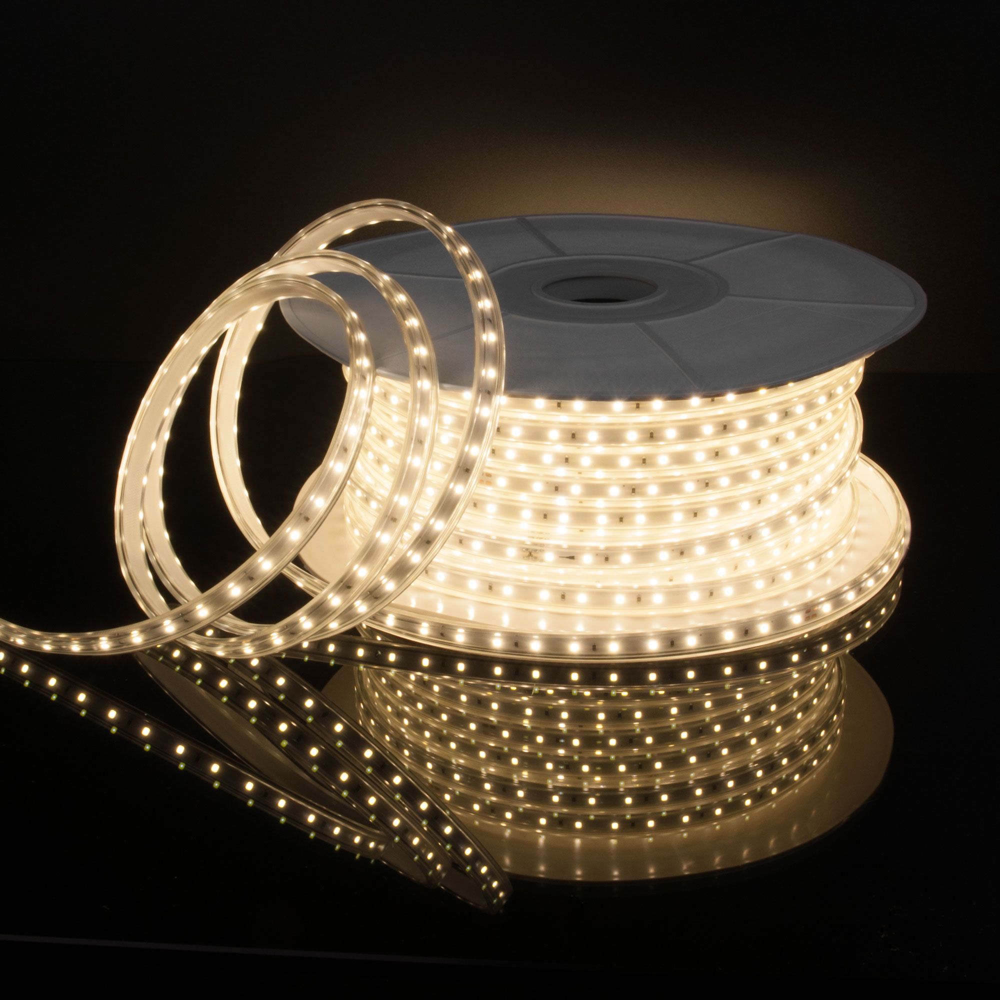 Лента светодиодная 220V 14,4W 120Led 2835 IP65 дневной белый, 50 м Elektrostandard