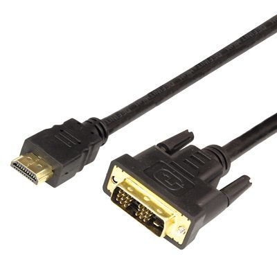Шнур HDMI - DVI-D, 10м, Gold, с фильтрами REXANT 17-6308